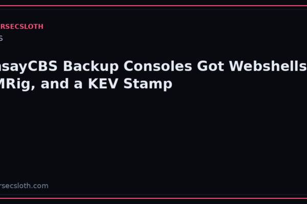 AhsayCBS CVE-2026-105133 / 105134: Huntress Exploitation and CISA KEV