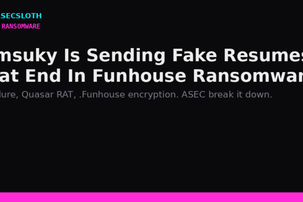 Kimsuky Funhouse Ransomware: Malicious HWP Resumes and Quasar RAT