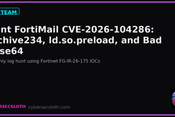 Hunt FortiMail CVE-2026-104286: FG-IR-26-175 IOC Lab Walkthrough