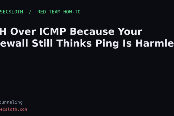 ICMP Tunneling C2: SSH Over Ping with ptunnel-ng (Lab)