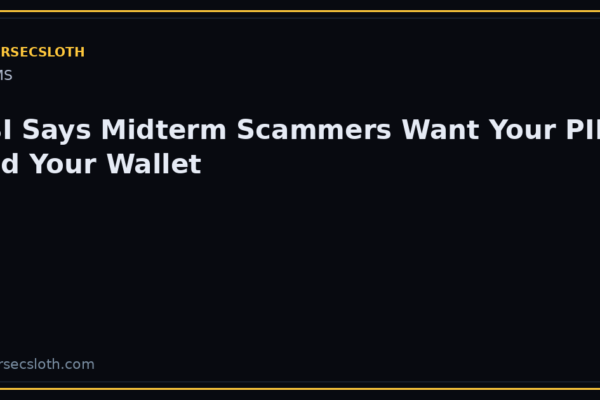 FBI IC3 PSA: 2026 Midterm Election Scams, Deepfakes, Fake Voter Links