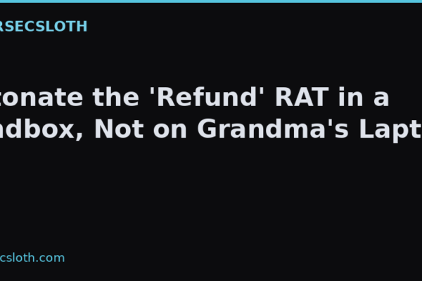 Safely Detonate Scammer RATs in a Sandbox (ScreenConnect, AnyDesk)