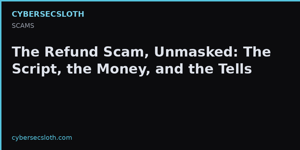 How Fake Refund and Tech-Support Scams Work, End to End