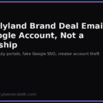 YouTube Brand Deal Scam: Fake MATCHY Portals and Google Account Theft